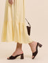 Dark Brown Block Heel Mules