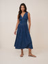 Mid-Wash Jackson Denim Midi Dress