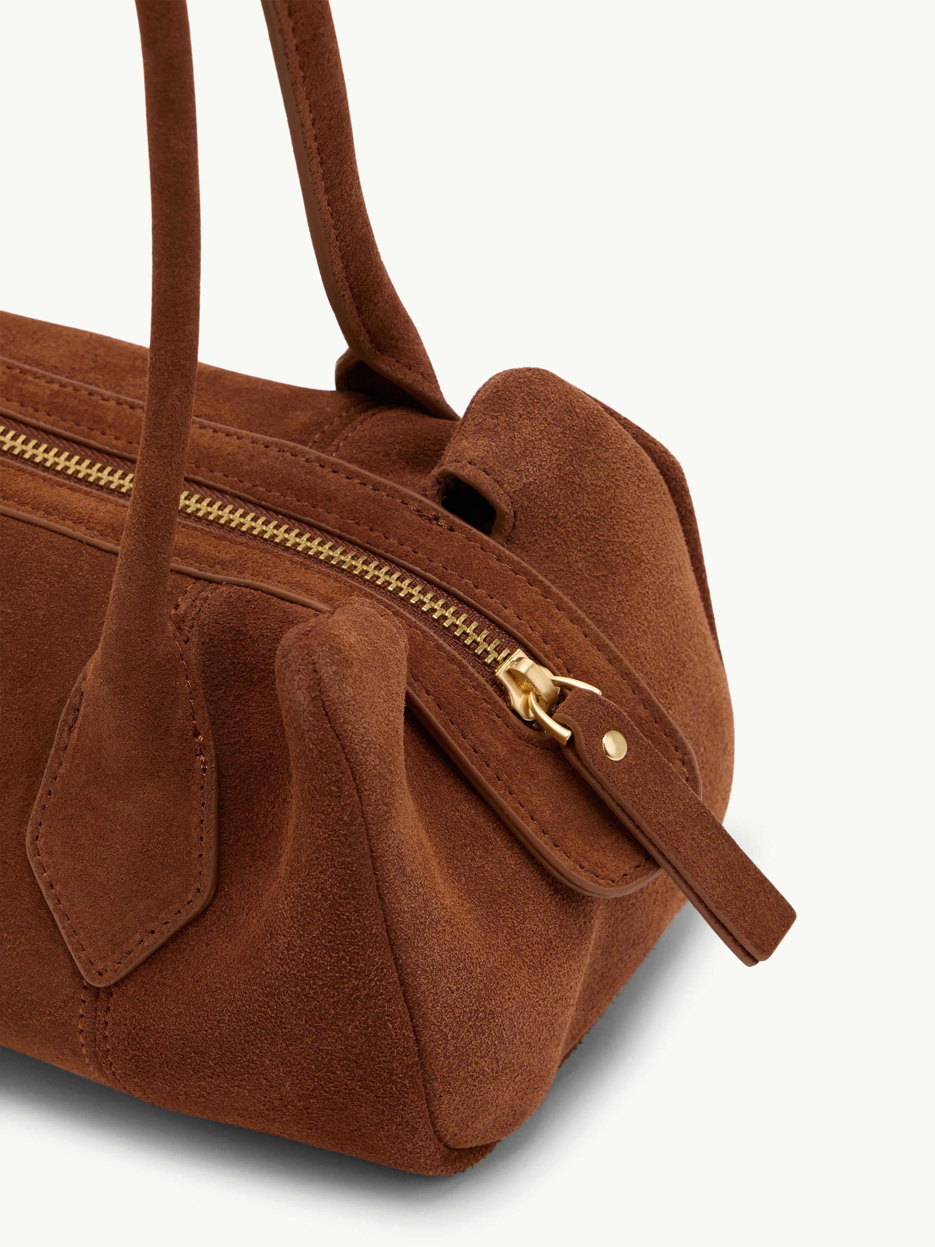 Tan Suede Shoulder Bag
