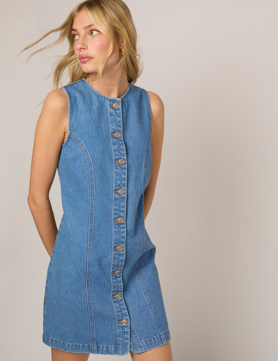 Blue Denim Ned Mini dress