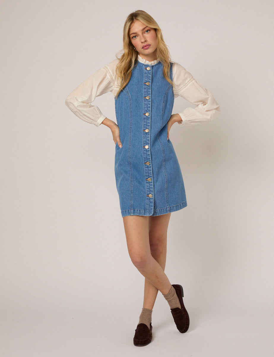 Blue Denim Ned Mini dress