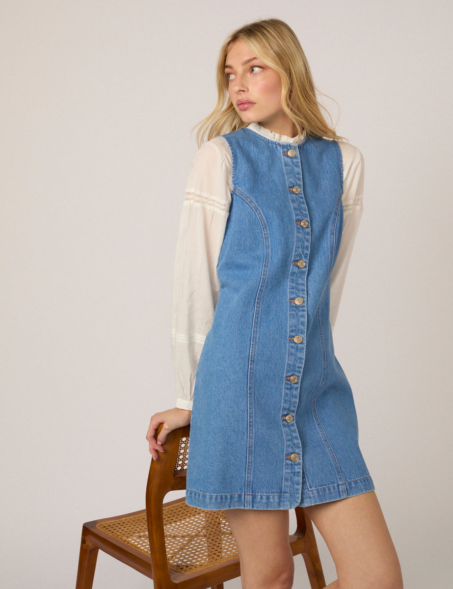Denim Mini Dresses