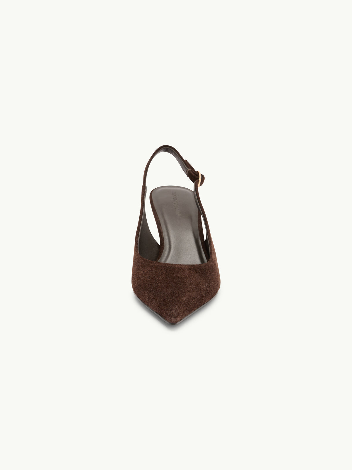 Brown Suede Sling Heel