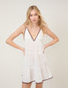 White Tiered Mini Beach Dress