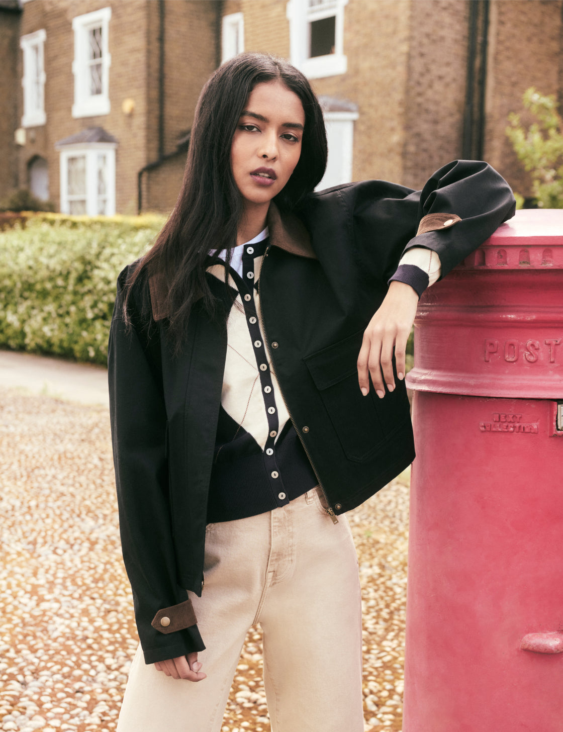Navy Short Freddie Barn Jacket