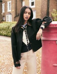 Navy Short Freddie Barn Jacket