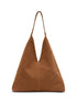 Tan Suede Slouch Bag