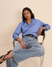 Cornflower Blue Hestia Relaxed Shirt