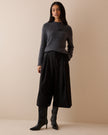 Black Romy Tailored Culottes