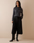 Black Romy Tailored Culottes