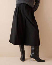 Black Romy Tailored Culottes