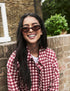 Red Gingham Oyanti Swing Jacket