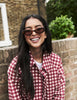 Red Gingham Oyanti Swing Jacket