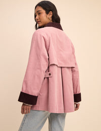 Pink Cord Freddie Barn Coat