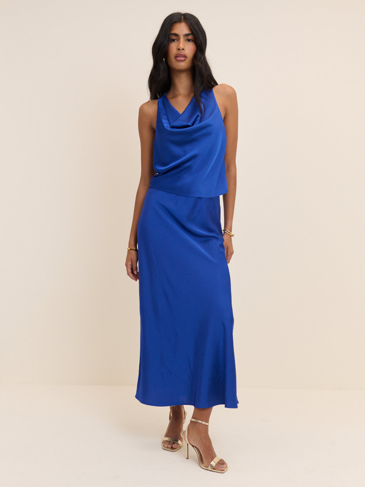 High Waisted Relaxed Fit Eton Skirt