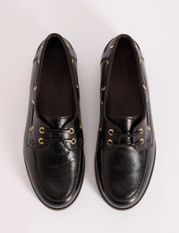 Mahogany Brown Chunky Boat Shoe