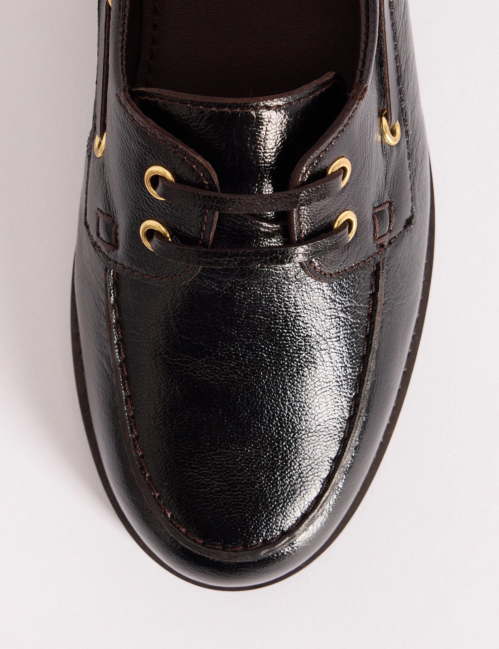 Mahogany Brown Chunky Boat Shoe