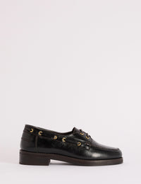 Mahogany Brown Chunky Boat Shoe