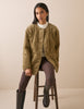 Taupe Quilted Cord Jacket