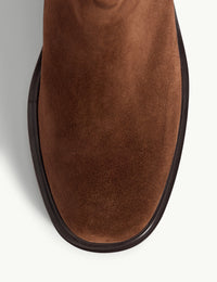 Chocolate Brown Suede Chelsea Boot