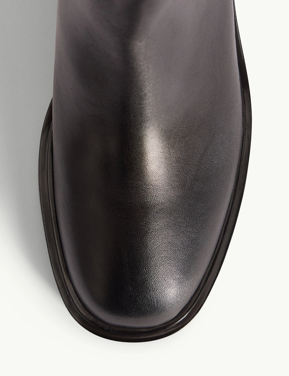 Black Leather Chelsea Boot