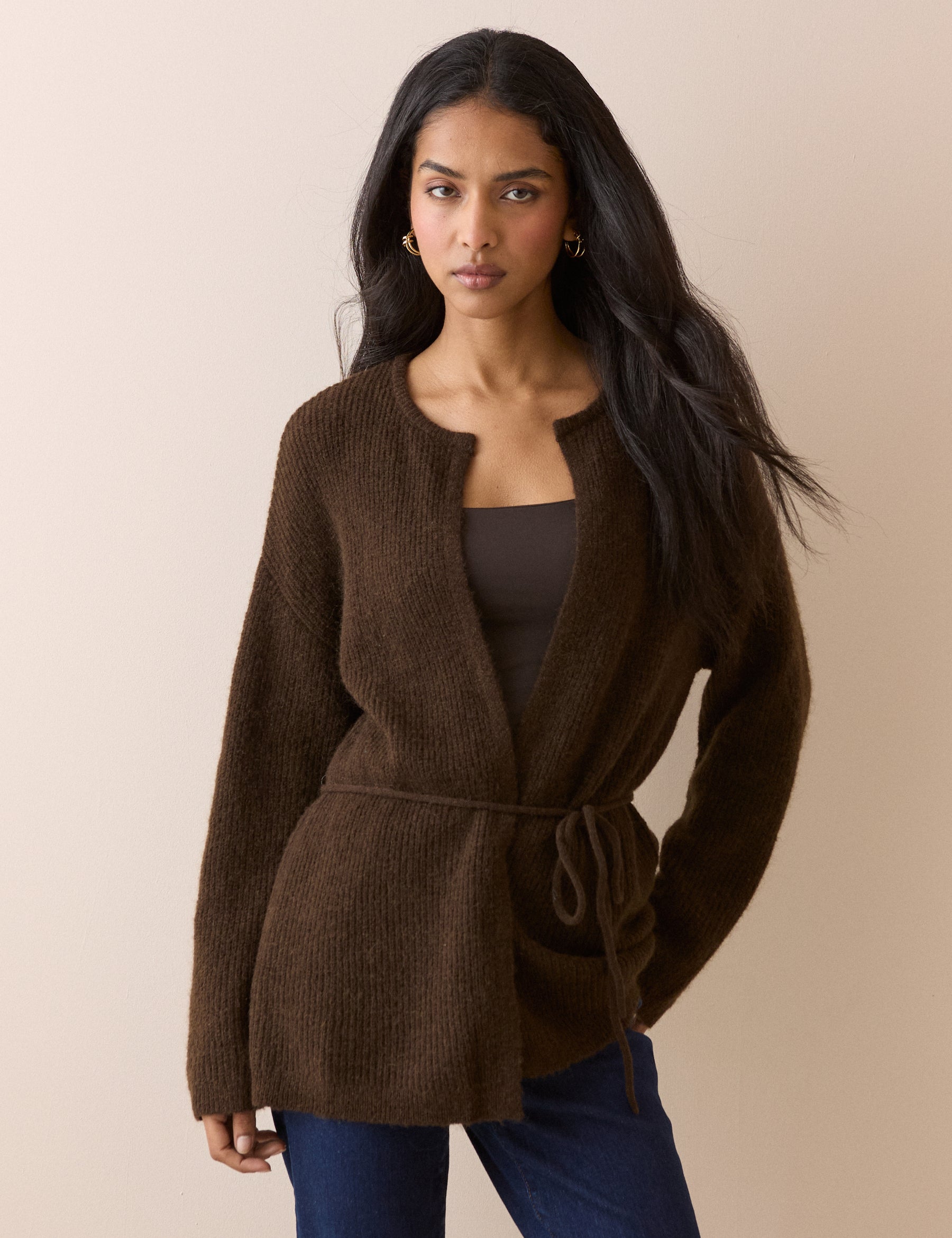 Long Line Wrap Cardigan