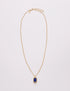 Gold Plated Lapis Lazuli Pendent Necklace