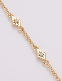 Gold Plated Cubic Zirconia Bracelet