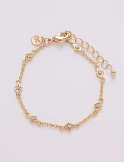 Gold Plated Cubic Zirconia Bracelet