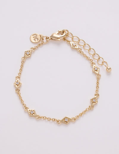 Gold Plated Cubic Zirconia Bracelet