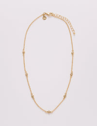 Gold Plated Cubic Zirconia Necklace