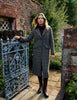 Brown Herringbone Wool-Blend Coat