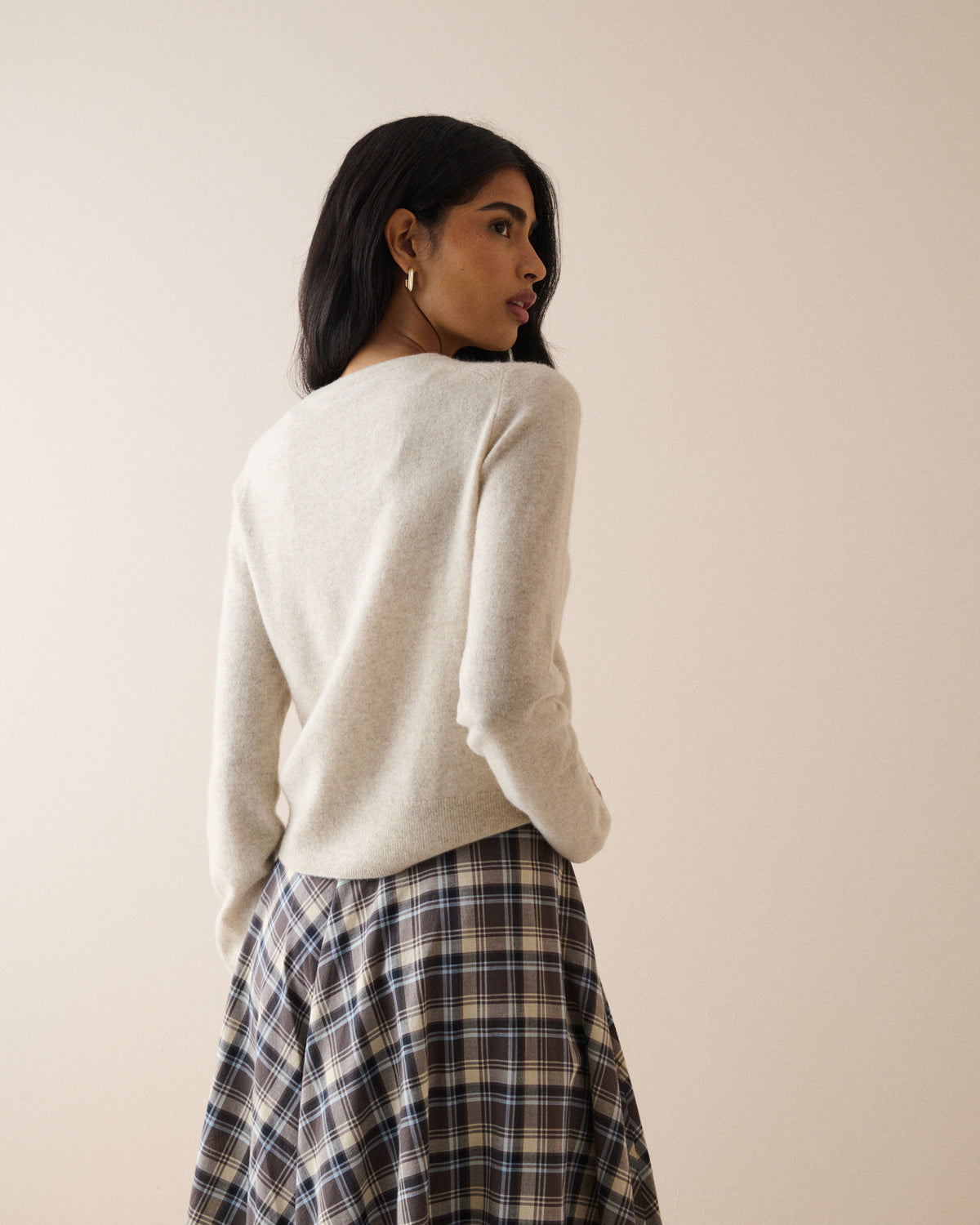 Oatmeal Cashmere Cardigan