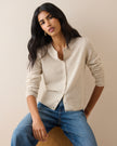 Oatmeal Cashmere Cardigan