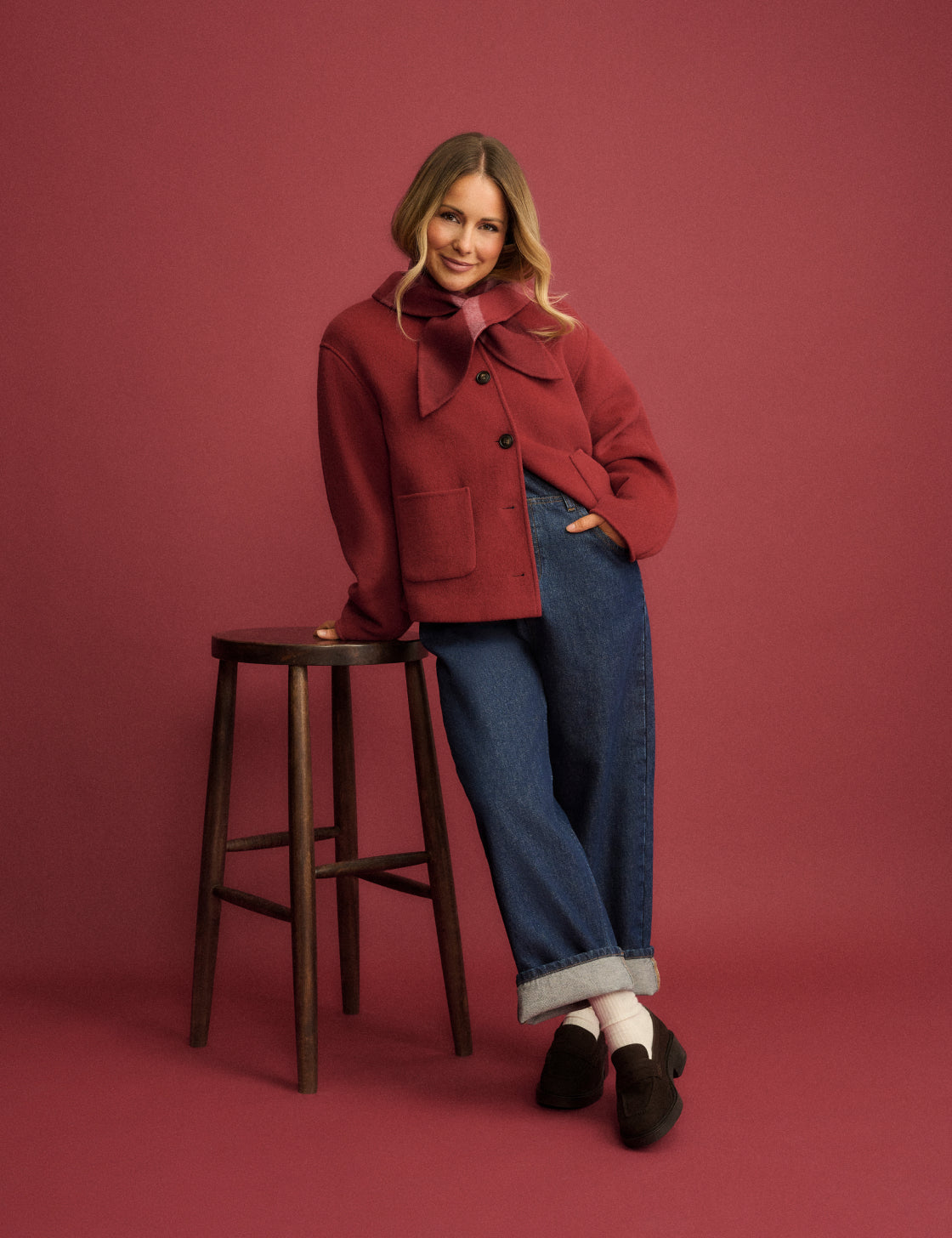 Dark Wash Denim Straight Leg Dungarees