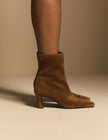 Tan Suede Ottilie Ankle Boot