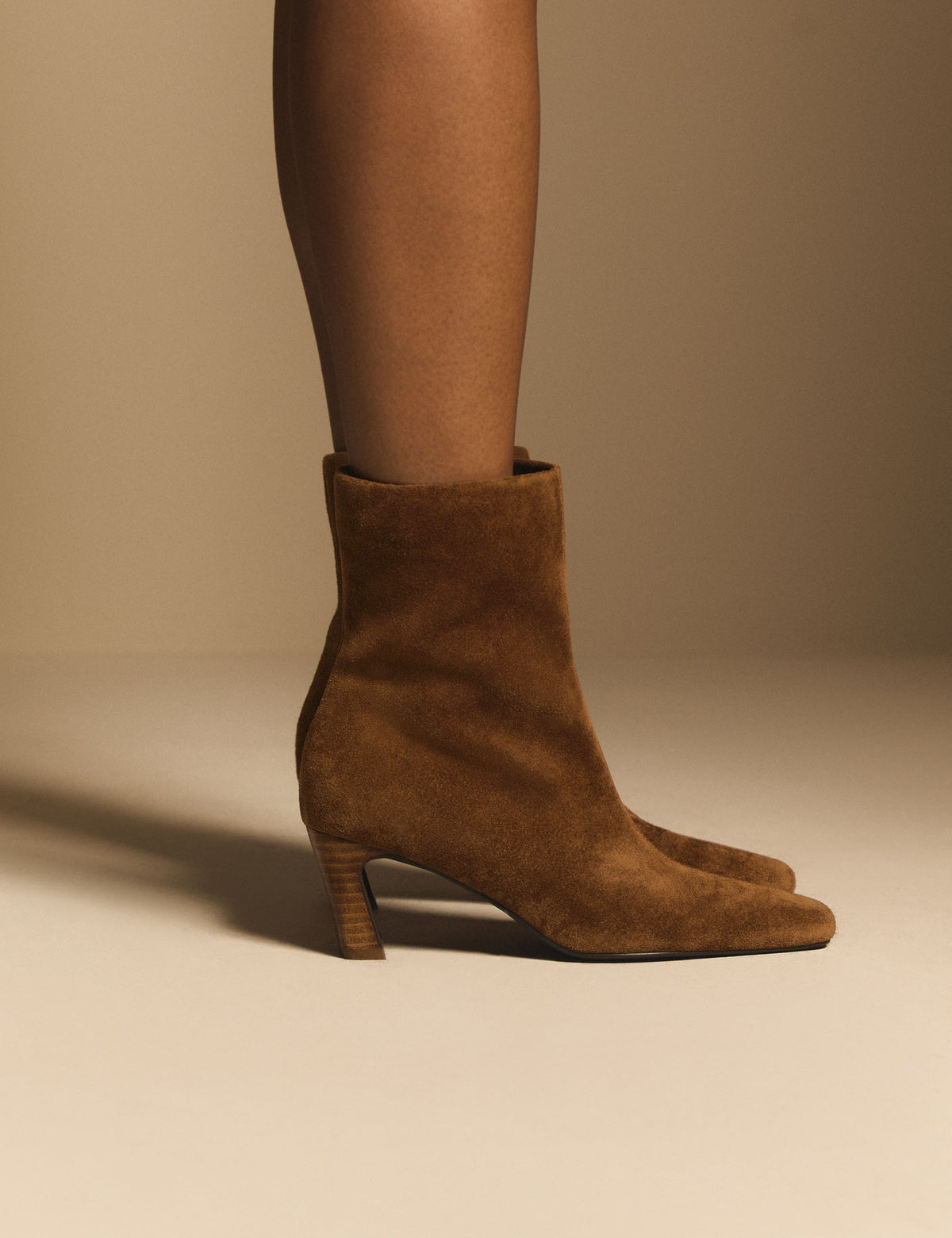 Tan Suede Ottilie Ankle Boot
