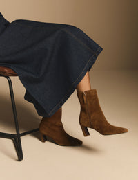 Tan Suede Ottilie Ankle Boot