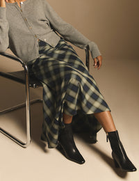 Black Leather Ottilie Ankle Boots