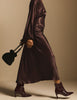 Mahogany Brown Leather Pointed Toe Ankle Boots