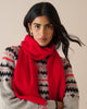 Red Brushed Wool Scarf