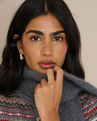 Grey Brushed Wool Scarf