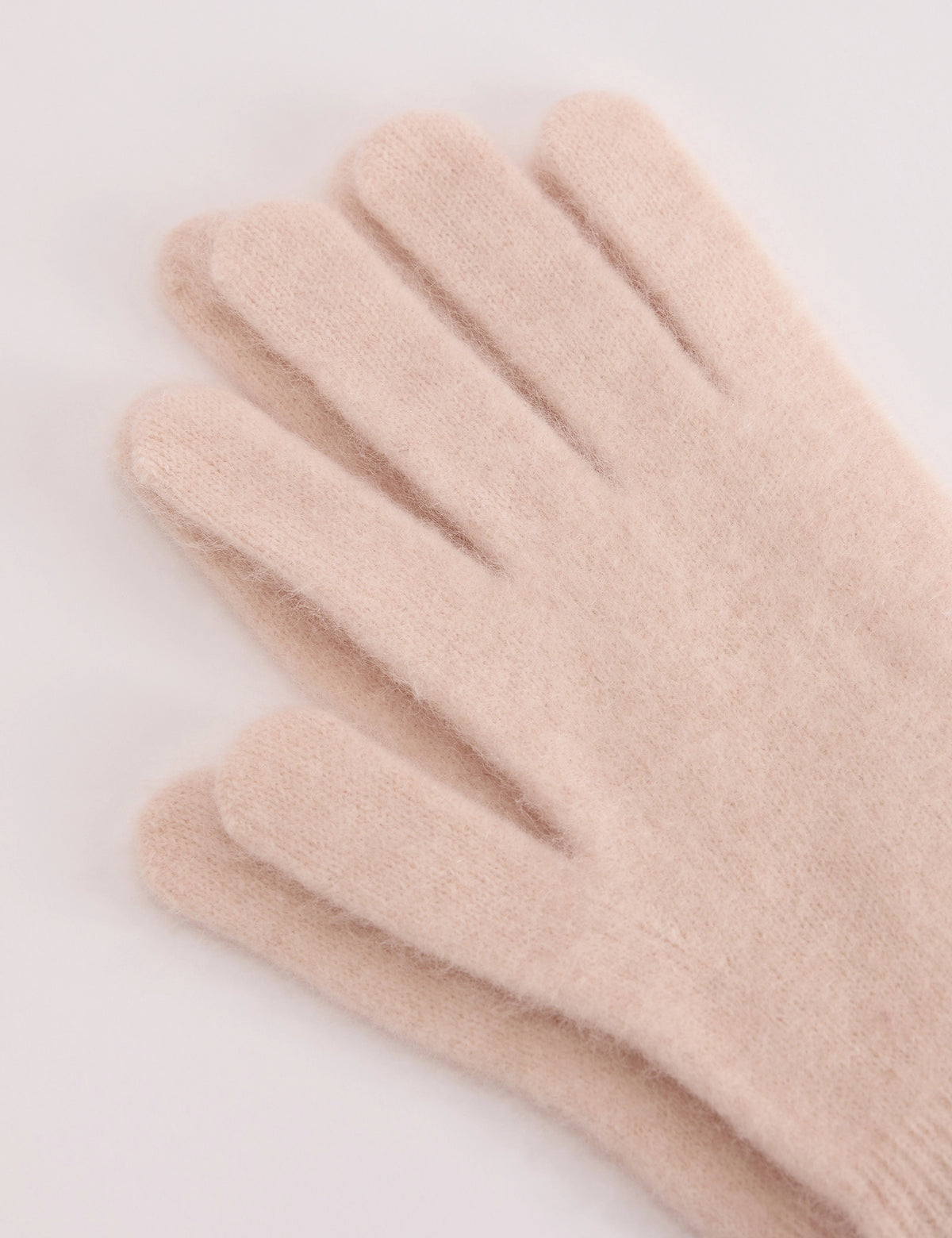 Light Pink Knitted Gloves