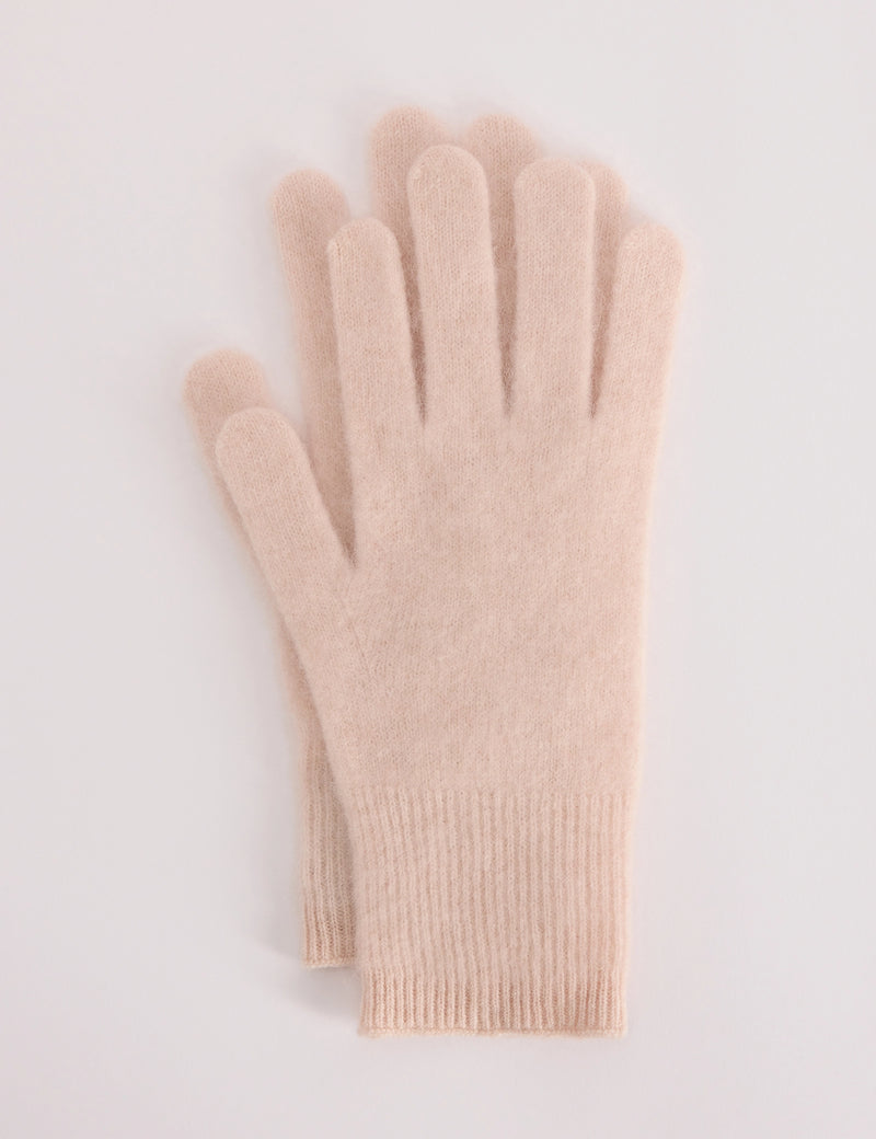 Light Pink Knitted Gloves