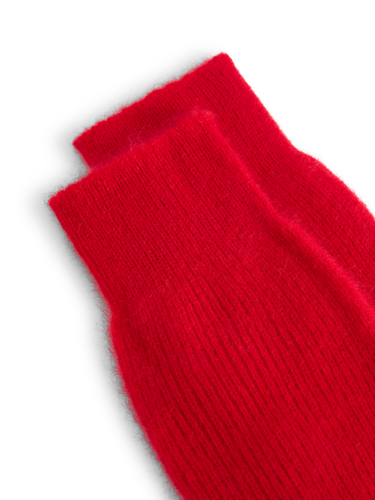 Red Ribbed Sock