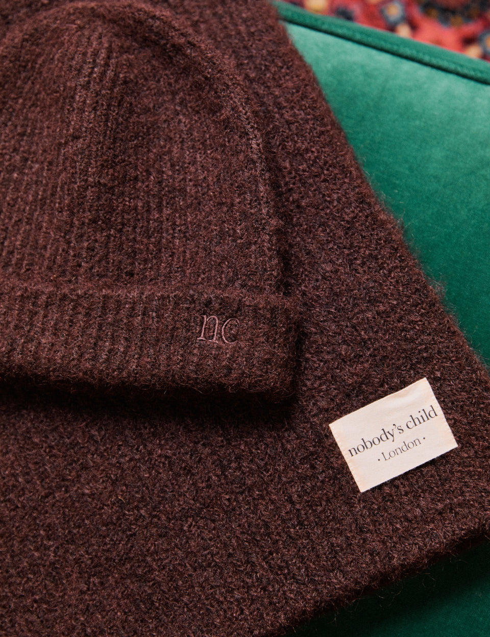 Brown Ribbed Beanie