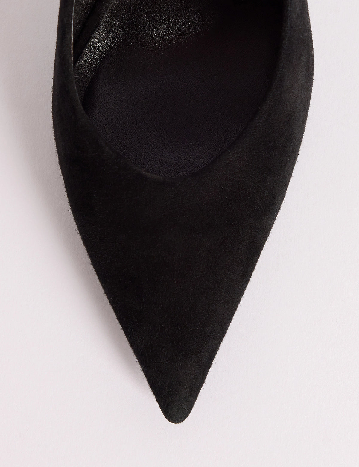 Black Suede Pointed Toe High Heels