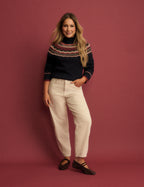 Cream Cord Putney Barrel Leg Jeans