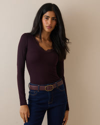 Mahogany Brown Leather Belt