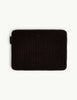 Brown Quilted Velvet Laptop Case